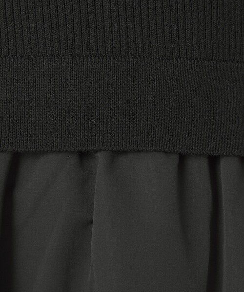 green label relaxing（グリーンレーベルリラクシング）の「タフタ ドッキング ワンピース ウォッシャブル（ワンピース・レディース・ライトグレー/ブラック・FREE）」の19枚目の写真