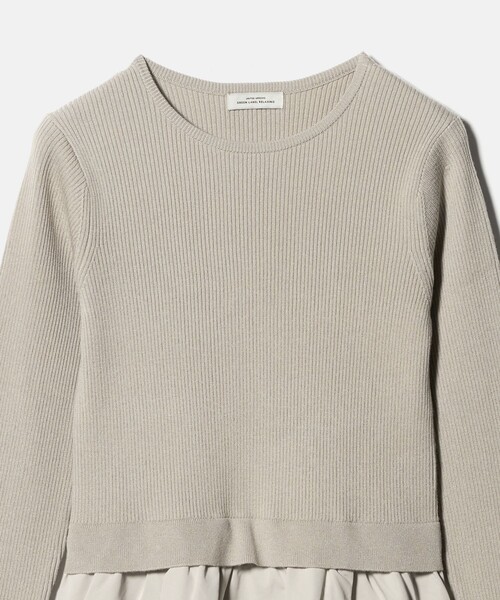 green label relaxing（グリーンレーベルリラクシング）の「タフタ ドッキング ワンピース ウォッシャブル（ワンピース・レディース・ライトグレー/ブラック・FREE）」の22枚目の写真