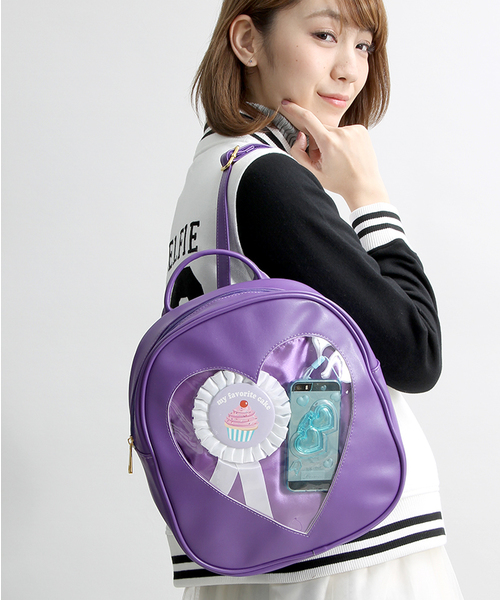 カラマリ ハート窓リュック WEGO（ウィゴー）の「WEGO/カラフルハートウィンドウリュック