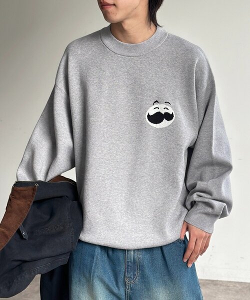 CPCM(シーピーシーエム)の「PRINGLESニットプルオーバー(ニット/セーター・レディース・グレー/グリーン/レッド・LARGE/MEDIUM)」の2枚目の写真