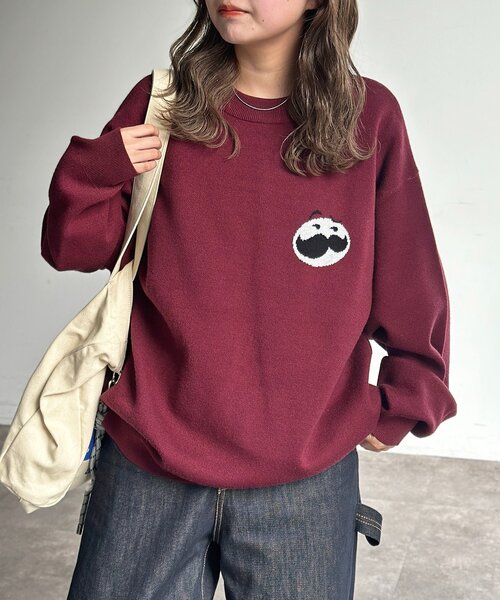 CPCM(シーピーシーエム)の「PRINGLESニットプルオーバー(ニット/セーター・レディース・グレー/グリーン/レッド・LARGE/MEDIUM)」の5枚目の写真