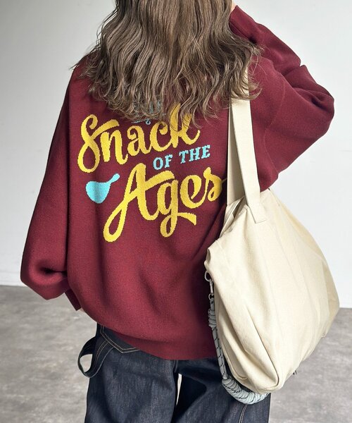 CPCM(シーピーシーエム)の「PRINGLESニットプルオーバー(ニット/セーター・レディース・グレー/グリーン/レッド・LARGE/MEDIUM)」の9枚目の写真