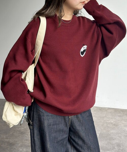 CPCM(シーピーシーエム)の「PRINGLESニットプルオーバー(ニット/セーター・レディース・グレー/グリーン/レッド・LARGE/MEDIUM)」の11枚目の写真