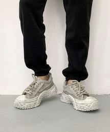 shoes365（シューズスリーシックスファイヴ）の「デニム厚底スニーカー/Denim platform sneakers（スニーカー）」