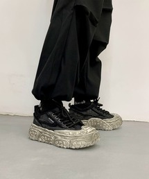 デニム厚底スニーカー/Denim platform sneakers