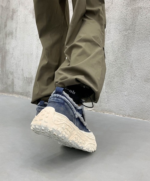 shoes365(シューズスリーシックスファイヴ)の「デニム厚底スニーカー/Denim platform sneakers(スニーカー・メンズ・ブラック/インディゴブルー/グレー・27.0cm/26.5cm/26.0cm/25.5cm/25.0cm)」の7枚目の写真