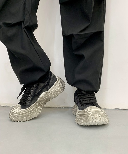 shoes365(シューズスリーシックスファイヴ)の「デニム厚底スニーカー/Denim platform sneakers(スニーカー・メンズ・ブラック/インディゴブルー/グレー・27.0cm/26.5cm/26.0cm/25.5cm/25.0cm)」の11枚目の写真