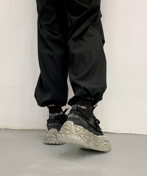 shoes365(シューズスリーシックスファイヴ)の「デニム厚底スニーカー/Denim platform sneakers(スニーカー・メンズ・ブラック/インディゴブルー/グレー・27.0cm/26.5cm/26.0cm/25.5cm/25.0cm)」の14枚目の写真