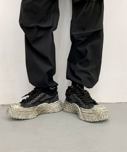 shoes365(シューズスリーシックスファイヴ)の「デニム厚底スニーカー/Denim platform sneakers(スニーカー・メンズ・ブラック/インディゴブルー/グレー・27.0cm/26.5cm/26.0cm/25.5cm/25.0cm)」の15枚目の写真