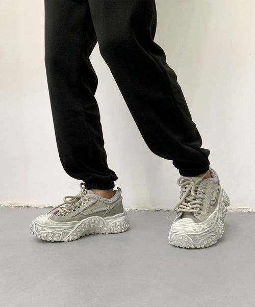 shoes365(シューズスリーシックスファイヴ)の「デニム厚底スニーカー/Denim platform sneakers(スニーカー・メンズ・ブラック/インディゴブルー/グレー・27.0cm/26.5cm/26.0cm/25.5cm/25.0cm)」の17枚目の写真