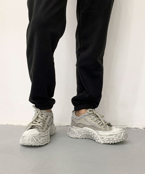 shoes365(シューズスリーシックスファイヴ)の「デニム厚底スニーカー/Denim platform sneakers(スニーカー・メンズ・ブラック/インディゴブルー/グレー・27.0cm/26.5cm/26.0cm/25.5cm/25.0cm)」の19枚目の写真