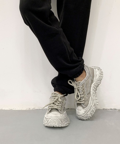 shoes365(シューズスリーシックスファイヴ)の「デニム厚底スニーカー/Denim platform sneakers(スニーカー・メンズ・ブラック/インディゴブルー/グレー・27.0cm/26.5cm/26.0cm/25.5cm/25.0cm)」の21枚目の写真