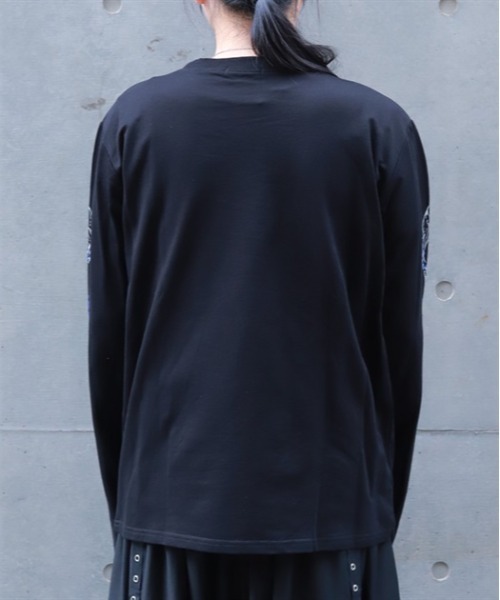 REZEN(リゼン)の「花魁×龍ロンT(Tシャツ/カットソー・メンズ・ローズ/レッドパープル・LARGE/MEDIUM)」の4枚目の写真