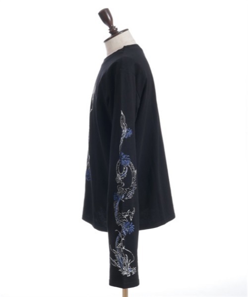 REZEN(リゼン)の「花魁×龍ロンT(Tシャツ/カットソー・メンズ・ローズ/レッドパープル・LARGE/MEDIUM)」の19枚目の写真