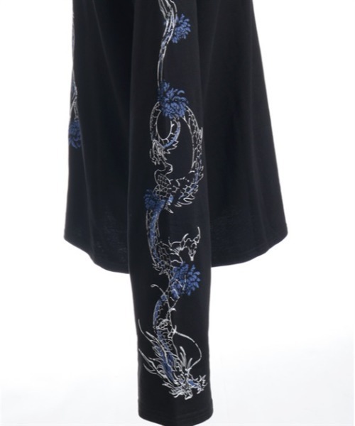 REZEN(リゼン)の「花魁×龍ロンT(Tシャツ/カットソー・メンズ・ローズ/レッドパープル・LARGE/MEDIUM)」の21枚目の写真