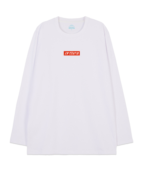 ASTRAL PROJECTION(アストラルプロジェクション)の「エイピースタジオ オーバーサイズ ロングスリーブTシャツ_ホワイト(Tシャツ/カットソー・メンズ・その他・LARGE/MEDIUM/X-LARGE/XX-LARGE)」の1枚目の写真