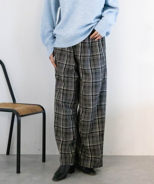 セール】タータンチェックイージーパンツ（スラックス）｜RAGEBLUE
