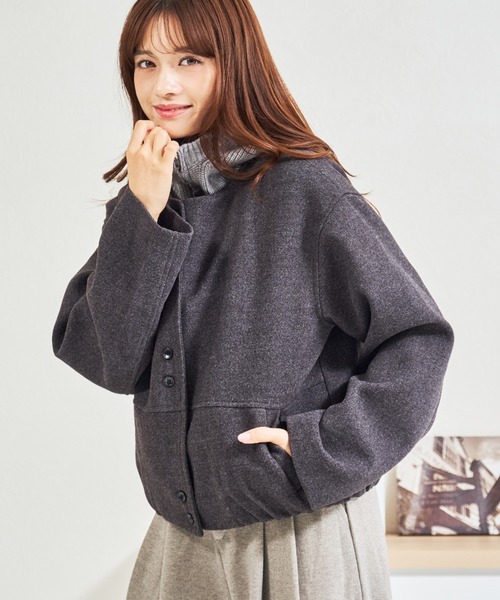 MISCH MASCH(ミッシュマッシュ)の「ZOZO限定 レイヤード風ブルゾン(ブルゾン・レディース・グレー/ブラウン・フリ-)」の17枚目の写真