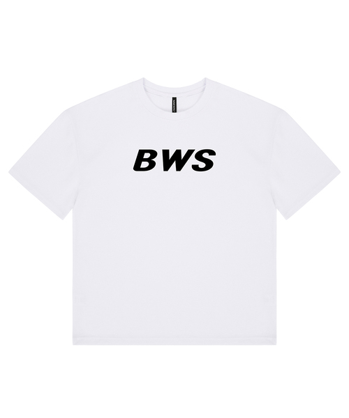 BARBELLWORKS（バーベルワークス）の「2025 BWS W/B オーバーサイズ（Tシャツ/カットソー・メンズ・ホワイト/ブラック・LARGE/X-LARGE/SMALL/MEDIUM）」の2枚目の写真