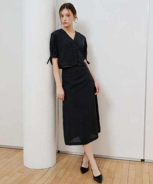 BIBYSEOB（バイバイソプ）の「コットンロングスカートブラック[T52]（スカート・レディース・ブラック・SMALL/MEDIUM）」の3枚目の写真
