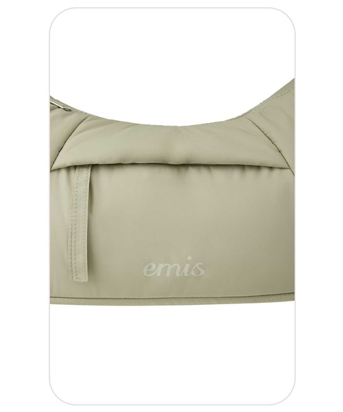 EMIS(イミス)の「PADDED ZIP POCKET SHOULDER BAG(ショルダーバッグ・レディース・バーガンディー/ベージュ/ブラック/ブルー・FREE)」の12枚目の写真