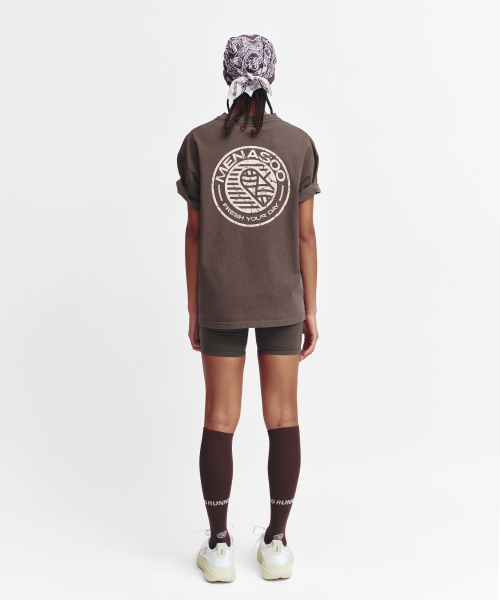 MENASOO(ミナス)の「275g Heavy Cotton Circle Hearttrack Pigment T Shirt_Brown(Tシャツ/カットソー・レディース・ブラウン・SMALL/MEDIUM)」の16枚目の写真