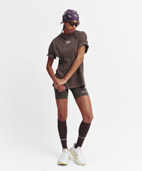 MENASOO(ミナス)の「275g Heavy Cotton Circle Hearttrack Pigment T Shirt_Brown(Tシャツ/カットソー・レディース・ブラウン・SMALL/MEDIUM)」の13枚目の写真