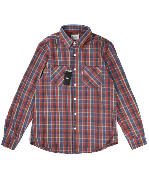 TMT（ティーエムティー）の「【TMT/ティーエムティー】Heavy Flannel Check Shirts（シャツ/ブラウス・メンズ・ピンク/ブラウン・X-LARGE/MEDIUM）」の8枚目の写真