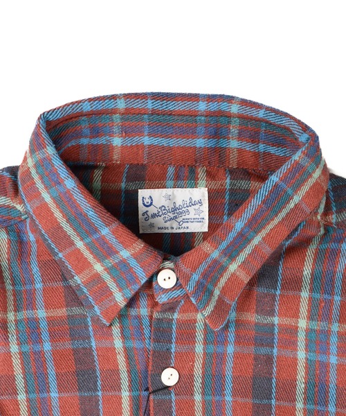 TMT（ティーエムティー）の「【TMT/ティーエムティー】Heavy Flannel Check Shirts（シャツ/ブラウス・メンズ・ピンク/ブラウン・X-LARGE/MEDIUM）」の10枚目の写真