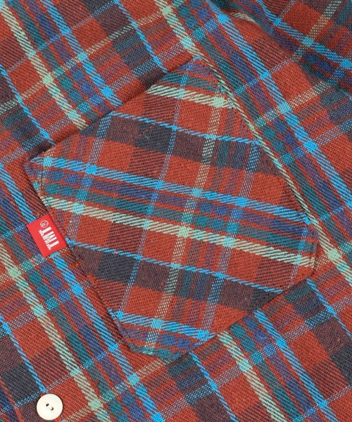 TMT（ティーエムティー）の「【TMT/ティーエムティー】Heavy Flannel Check Shirts（シャツ/ブラウス・メンズ・ピンク/ブラウン・X-LARGE/MEDIUM）」の12枚目の写真