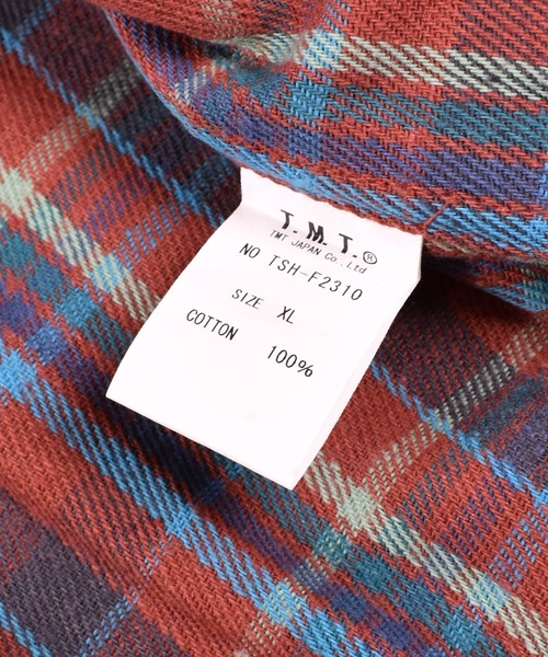 TMT（ティーエムティー）の「【TMT/ティーエムティー】Heavy Flannel Check Shirts（シャツ/ブラウス・メンズ・ピンク/ブラウン・X-LARGE/MEDIUM）」の5枚目の写真