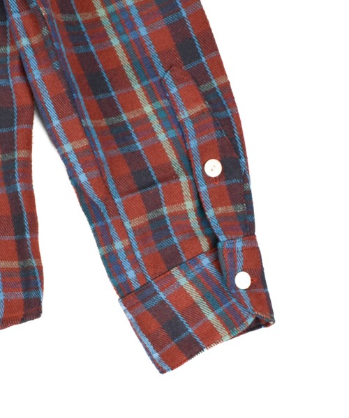 TMT（ティーエムティー）の「【TMT/ティーエムティー】Heavy Flannel Check Shirts（シャツ/ブラウス・メンズ・ピンク/ブラウン・X-LARGE/MEDIUM）」の7枚目の写真