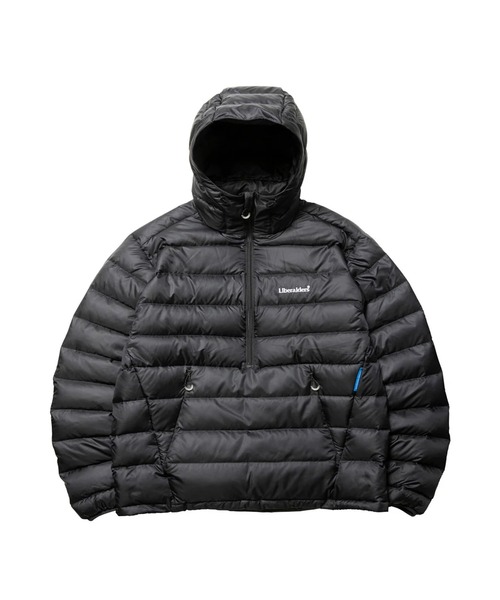 Liberaiders（リベレイダース）の「Liberaiders/リベレイダース DOWN HALF ZIP HOODIE ブランドロゴ アノラックダウンジャケット（ダウンジャケット/コート・メンズ・ブラック・M/L/XL）」の3枚目の写真