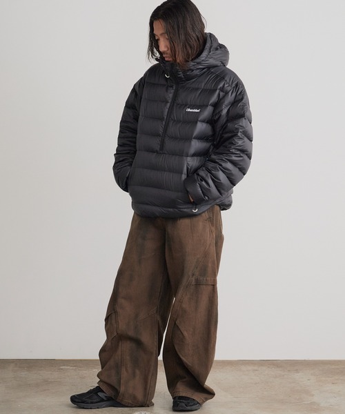 Liberaiders（リベレイダース）の「Liberaiders/リベレイダース DOWN HALF ZIP HOODIE ブランドロゴ アノラックダウンジャケット（ダウンジャケット/コート・メンズ・ブラック・M/L/XL）」の16枚目の写真