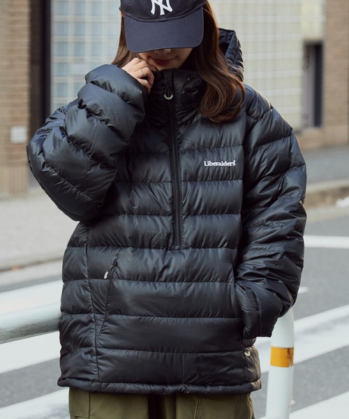 セール】Liberaiders/リベレイダース DOWN HALF ZIP HOODIE ブランド