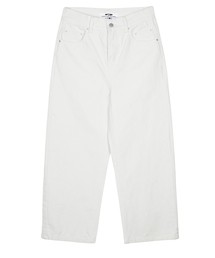 FDR（エフディーアール）の「Straight Fit Canvas Cotton Jeans Cream（その他パンツ）」