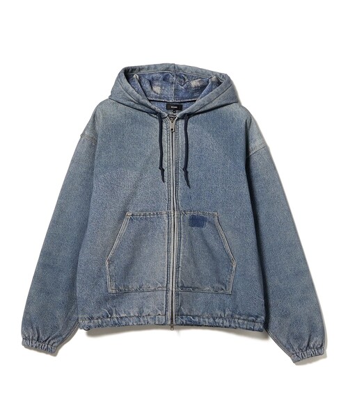 BEAMS（ビームス）の「モック プリント フーディ（ブルゾン・メンズ・ベージュ/インディゴブルー・M/S/XL/L）」の2枚目の写真