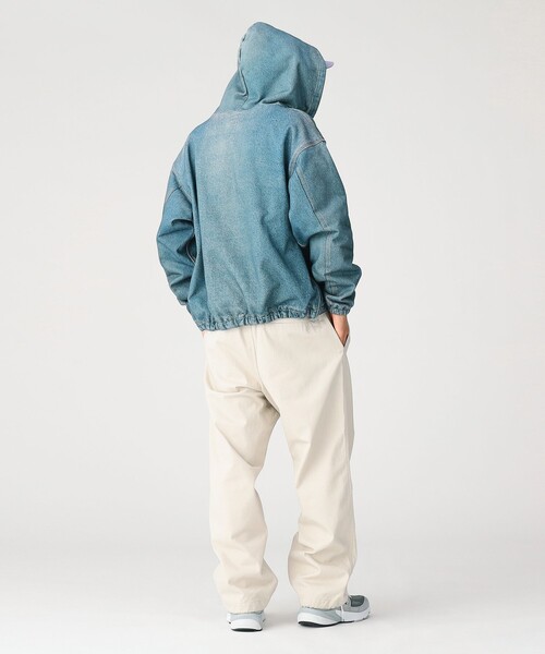 BEAMS(ビームス)の「モック プリント フーディ(ブルゾン・メンズ・ベージュ/インディゴブルー・M/S/XL/L)」の11枚目の写真