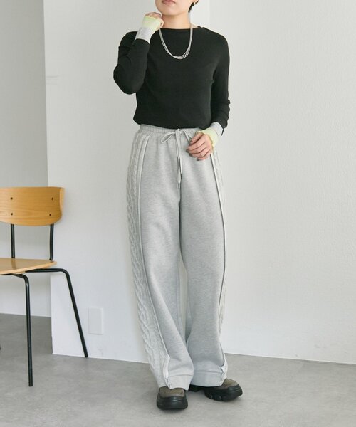 ear PAPILLONNER(イアパピヨネ)の「リブ袖メロウカットソー【SUM1 STYLE】(Tシャツ/カットソー・レディース・ブラック/オレンジ/ホワイト・FREE)」の22枚目の写真