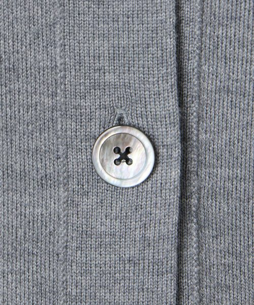 スーパーファインスムースVネックミドルカーディガン（カーディガン