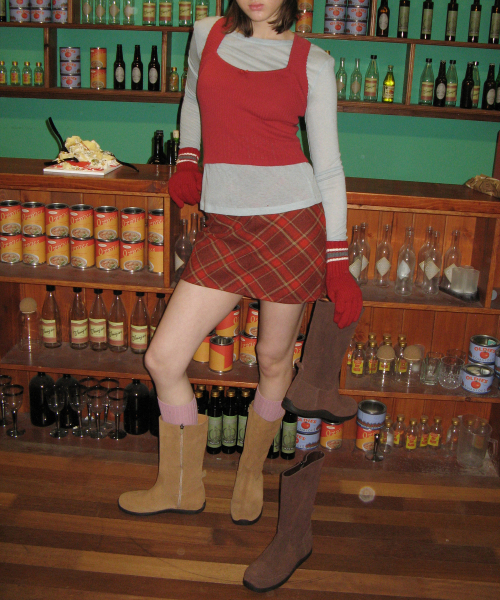 FOGGY MOODY(ポギムディ)の「Suede Keen 0005-1. Rubber Sole Mid-Leg Boots - 2colors(ブーツ・レディース・ダークブラウン/キャメル・22.5cm/23cm/23.5cm/24cm/24.5cm/25cm)」の12枚目の写真
