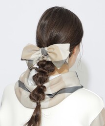 CB CRESTBRIDGE（シービークレストブリッジ）の「クレストブリッジチェックリボンシュシュ（シュシュ）」