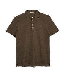 ZNO（ジーアンドオー）の「100% cotton polo shirt brown（ポロシャツ）」