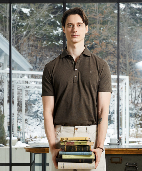 ZNO(ジーアンドオー)の「綿100% ポロTシャツ ブラウン(ポロシャツ・メンズ・その他・X-LARGE/LARGE)」の2枚目の写真