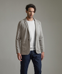 BIRBANTE（ビルバンテ）の「ジャカードコットンカーディガンジャケット - サンド（カーディガン/ボレロ）」