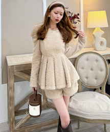 ROYAL PARTY | カールボア長袖ペプラムトップス(シャツ/ブラウス)