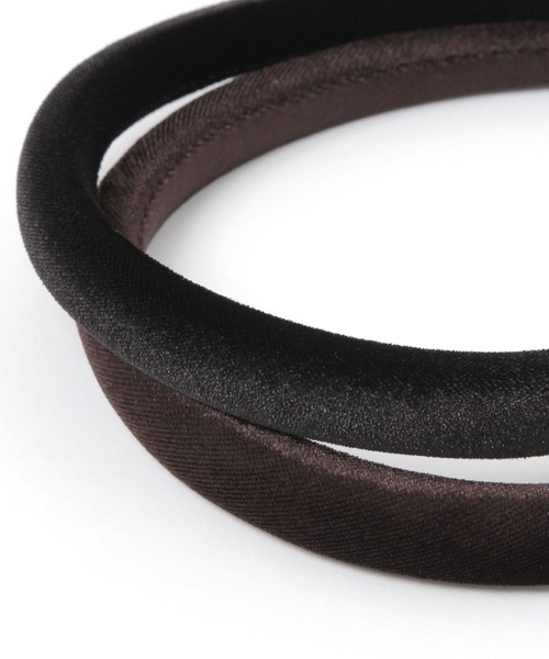 GLOBAL WORK（グローバルワーク）の「細ドームベロアカチューシャ/619097（カチューシャ・レディース・ダークブラウン/ブラック・FREE）」の5枚目の写真