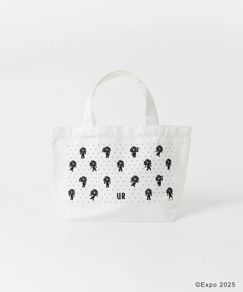 THE GOODLAND MARKET（ザグッドランドマーケット）の「EXPO2025 TOTE-DOT S（トートバッグ・レディース・ホワイト/ブラック・SMALL）」の5枚目の写真