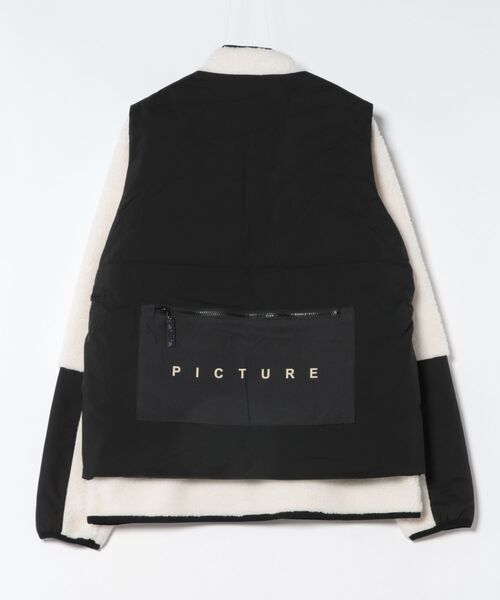 PICTURE ORGANIC CLOTHING（ピクチャーオーガニッククロージング）の「【PICTURE/ピクチャー】PMBTON 3IN1 JKT　ボアフリース　ベスト（ブルゾン・メンズ・ブラック・MEDIUM/LARGE）」の9枚目の写真