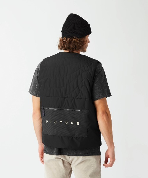 PICTURE ORGANIC CLOTHING（ピクチャーオーガニッククロージング）の「【PICTURE/ピクチャー】PMBTON 3IN1 JKT　ボアフリース　ベスト（ブルゾン・メンズ・ブラック・MEDIUM/LARGE）」の4枚目の写真